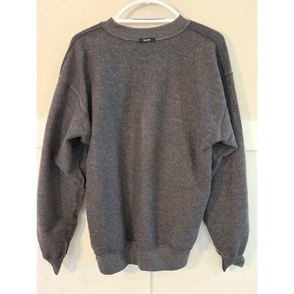 Women's The Bar Sweatshirt L Gray Varsity - Picture 6 of 8